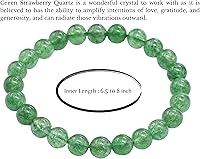 Vista 126 de Amazing Gemstone Pulsera de cristal para mujeres y hombres, pulsera de cristal curativo de protección, pulsera elástica con cuentas de piedras