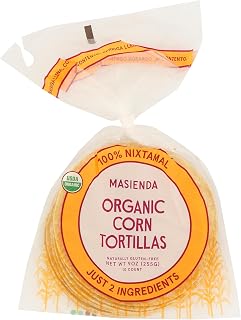 Masienda Organic Frozen Corn Tortillas, 9 Ounce - Clean, Additive-Free for Authentic Flavor