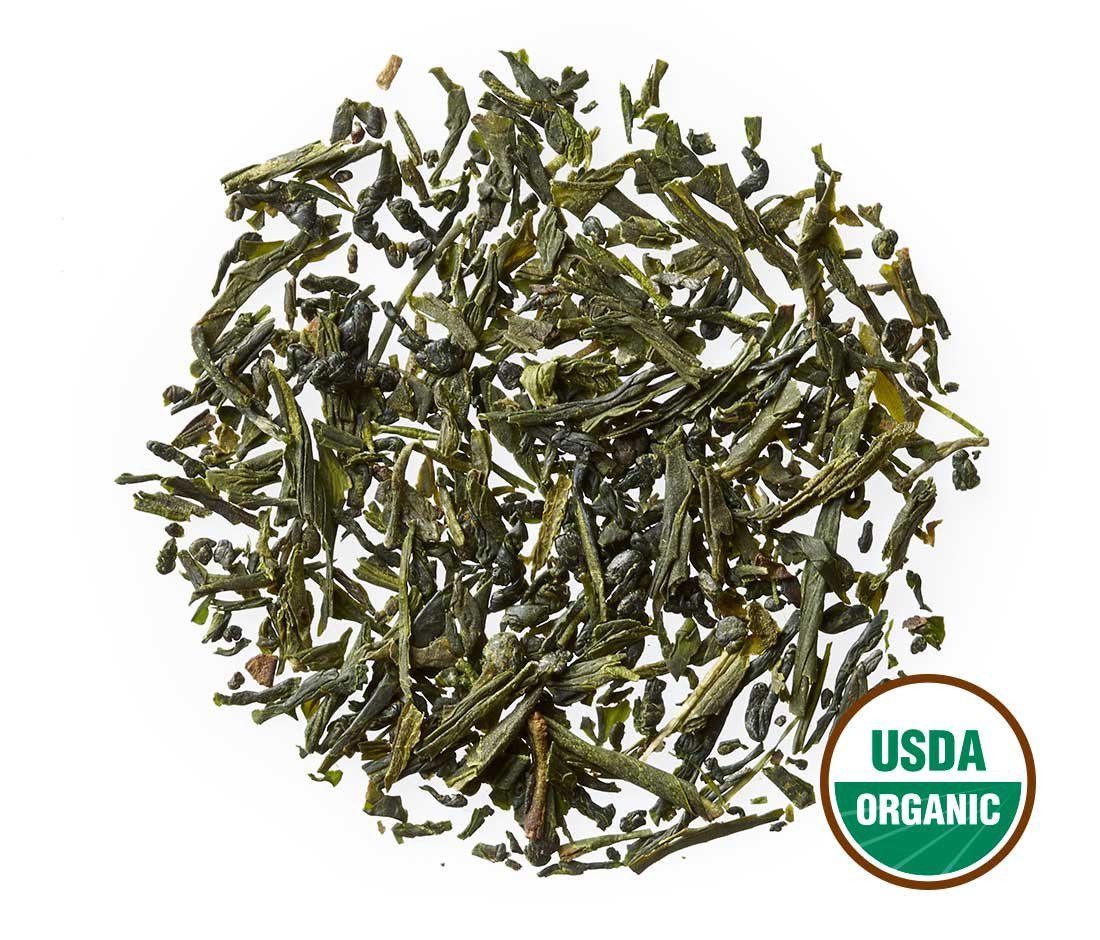 Golden Moon Tea Organic Sencha Green Tea - Loose Leaf, Non-GMO - 1 Pound (192 Servings)
