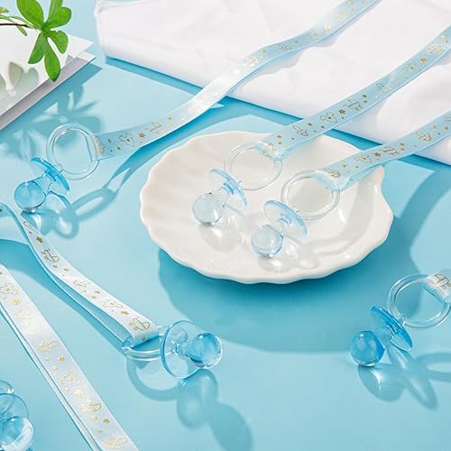 Miniatura 4 de 60 dijes de collar de fiesta de revelación de género, decoración de ducha acrílica en forma de azul para adultos