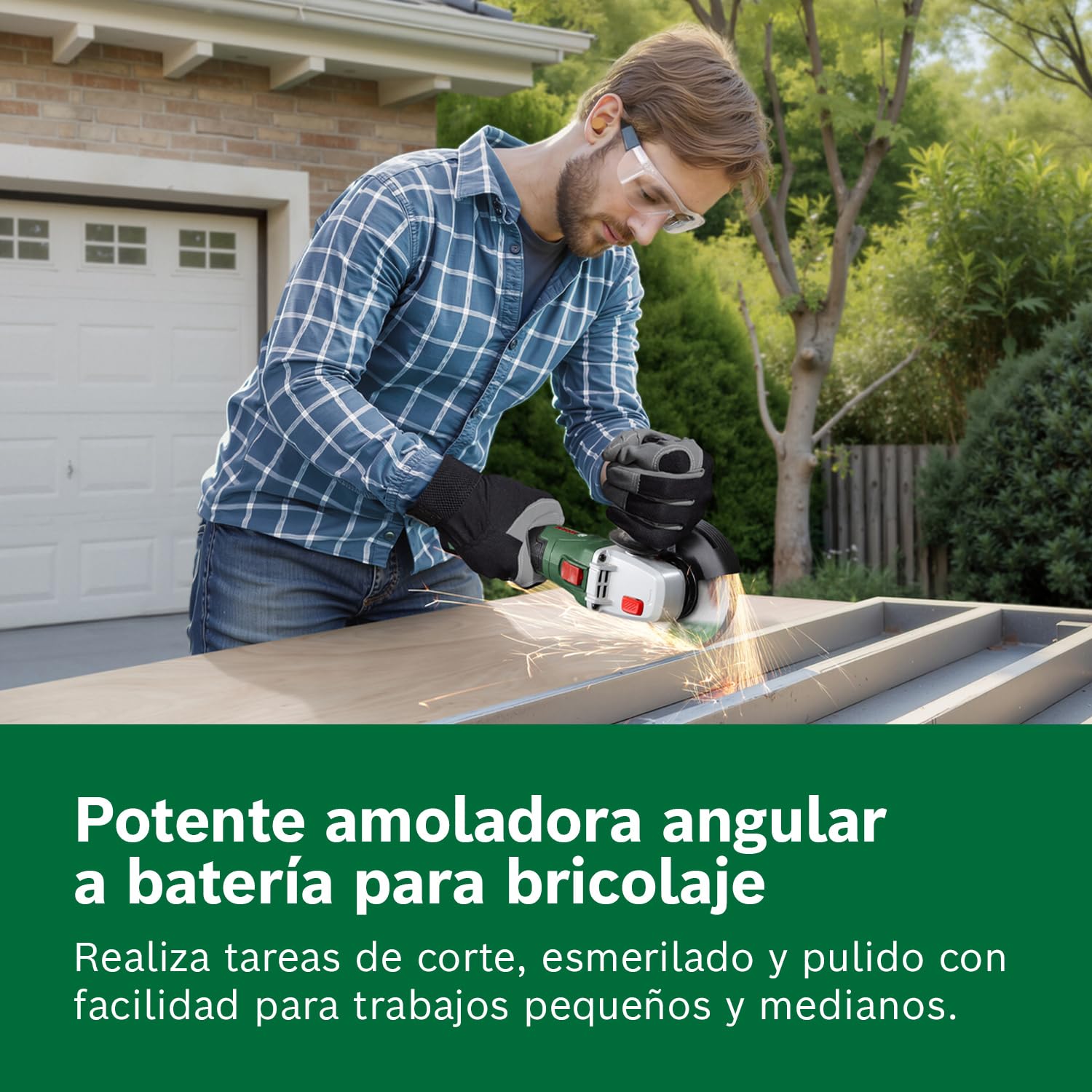 Bosch 18V System amoladora a batería PWS 18V-70 (trabajos de corte y esmerilado pequeños y medianos; diámetro del disco de esmerilado: 125 mm)