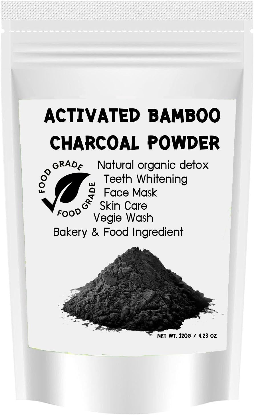 Freshyware Bakery Ingredient and Craft Supplies Organic Activated Bamboo Charcoal Powder Food Grade 4.23oz