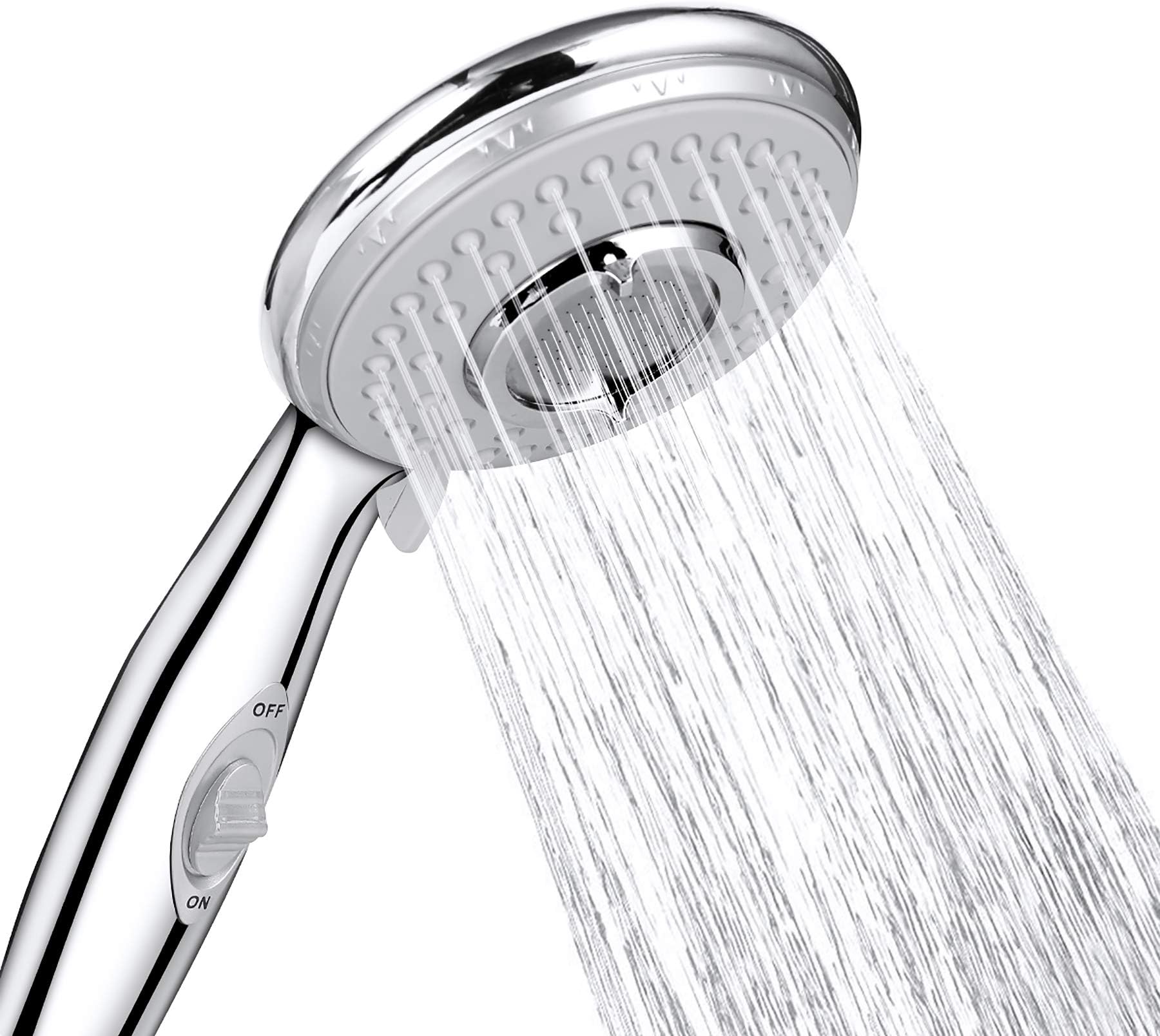 ACGAM Universal High Pressure Shower Head with 5 Modes Water Saving and Shower Head Switch Button