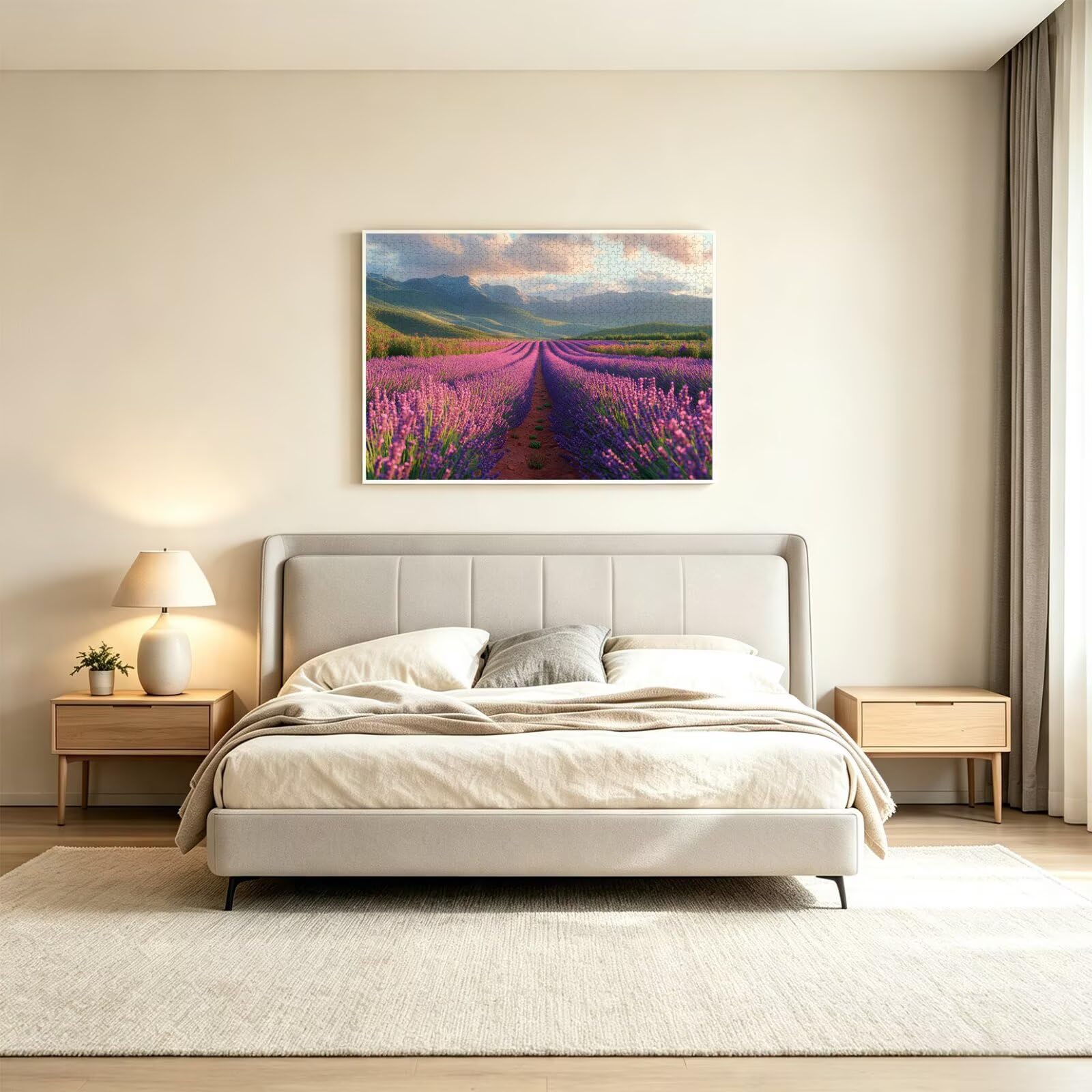 Puzzle dla dorosłych 2000, lawendowa sceneria, 99 x 70 cm, n-814
