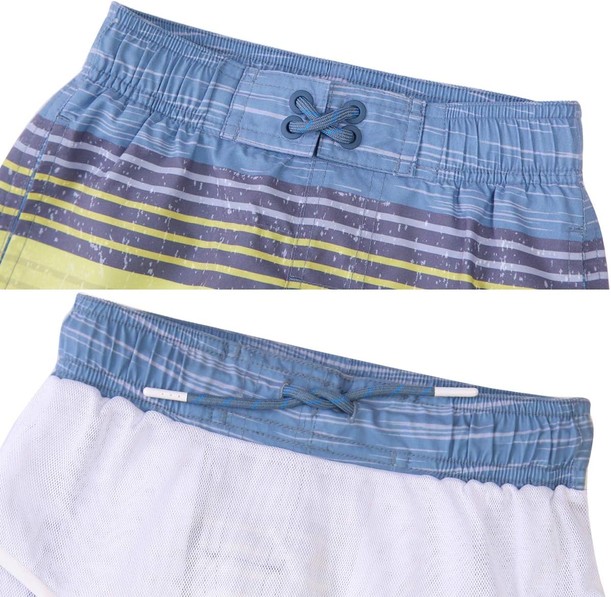 Rokka&Rolla Boys' Swim Trunks UPF 50+ Quick Dry Bathing Suit Swimwear Beach Shorts with Mesh Lining - Image 4