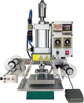 Pneumatic Hot Foil Stamping Machine, Bronzing Machine, Digital Leather PVC Press, 0-350 Degrees Celsius Can Be Set Freely, Hot Stamping Speed is Fast, Hot Stamping Effect is Good