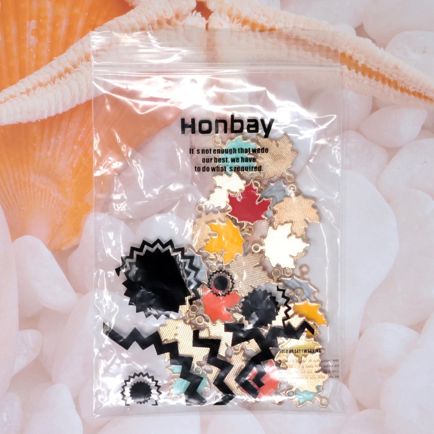 Honbay 32PCS Enamel Alloy Fall Charms Pendant Autumn Maple Leaf Pendant Thanksgiving Halloween Bead Charms for Earrings Bracelets Necklaces Jewelry Crafts Making - 8 Colors - Image 8