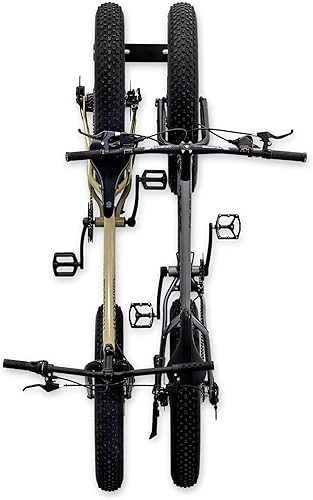 Miniatura 7 de StoreYourBoard BLAT - Estante de pared para neumáticos gruesos para bicicleta, capacidad para 2 bicicletas, ganchos de almacenamiento para el hogar