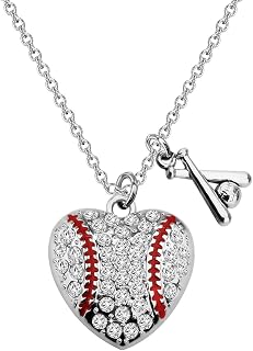 Baseball Mom Gift Baseball Zircon Charm Necklace/Earring Baseball Team Jewelry Baseball Lovers Jewelry Baseball Coach Gift Baseball Player Gift