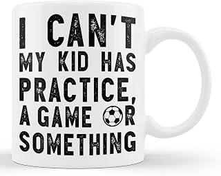TerRine Womens I Cant My Kid Has A Practice A Game Or Something Soccer Mom Cup 11oz White Mug