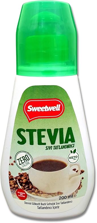 Sweetwell Stevia Liquid Sweetener Zero Calories 200 ML x 2 Pieces