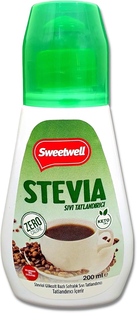 Sweetwell Stevia Liquid Sweetener Zero Calories 200 ML x 2 Pieces