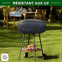 bruwaa Elektromos Grill Takaró 56x50x20cm UV Védelem Vízálló Porálló Fekete 5
