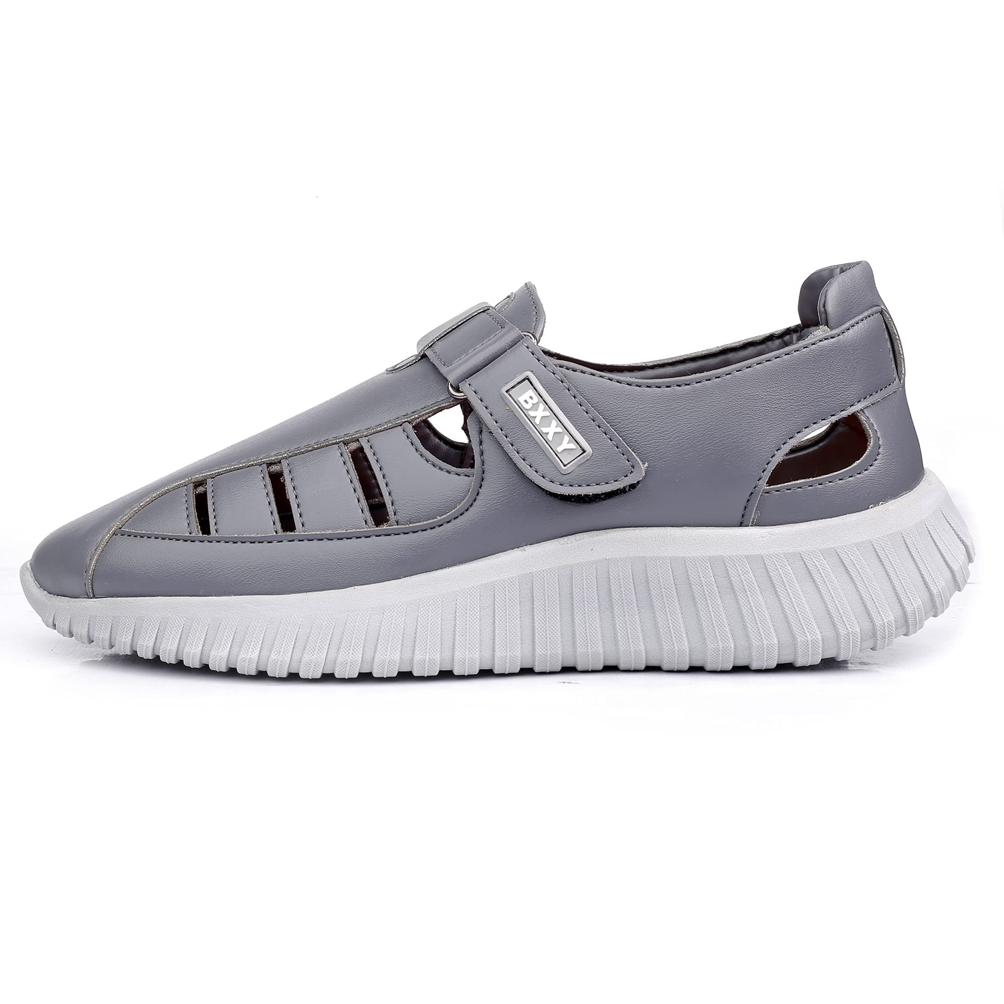 BXXY Mens Light Weight Grey Casual Roman Sandals with Eva Sole and Pu Upper Material. - 7 UK (B0CS9KNYSY) Amazon Price History, Amazon Price Tracker