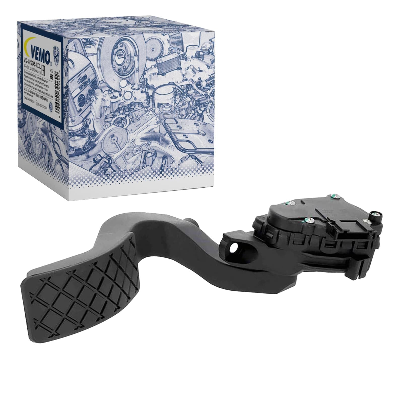 VEMO V10-82-0015 Gaspedal mit Sensor Kompatibel mit VW Passat Variant 3C5 1022043 8D1721523F 8D1721523J für Linkslenker