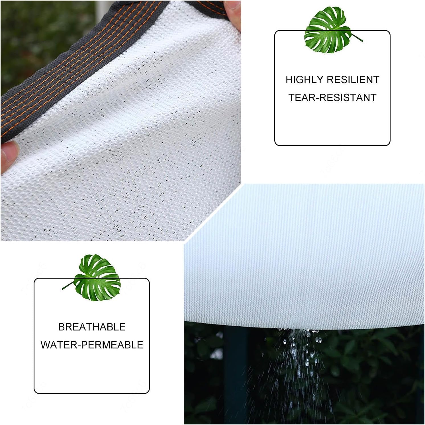 Shade Netting for Garden,Shade Cloth for Plants,White Shade Sail,90% Sunblock Shade Net,Shade Mesh Tarp With Grommets,Balcony Privacy Netting,Breathable/Anti-uv Awning,White-6x11m(19.7*36.1ft)