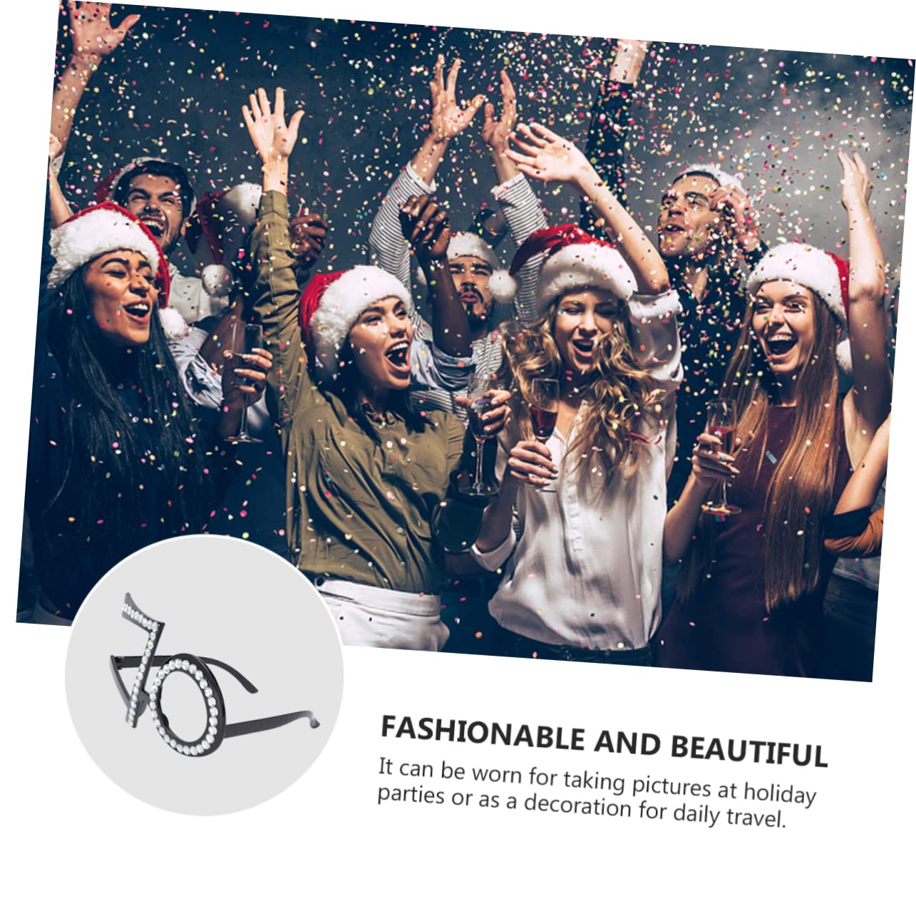 CAJDEOPYE 2 Pcs Glasses Costumes for Men Outfit for Men 80 Birthday Mens Birthday Decorations Women/2197