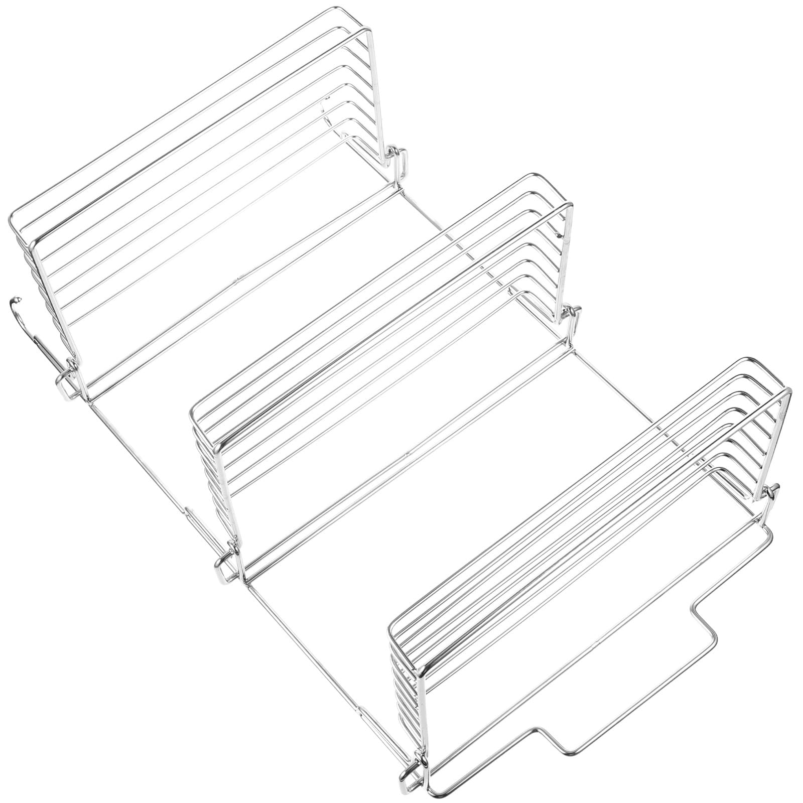 Garneck Estante de Ducha Adhesivo sin Taladros de Acero Inoxidable con Gancho y Diseño Plegable para Almacenamiento en Baño y Cocina Montado Pared