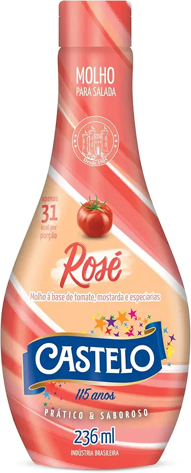 Molho para Salada Rosé Castelo, 236ml