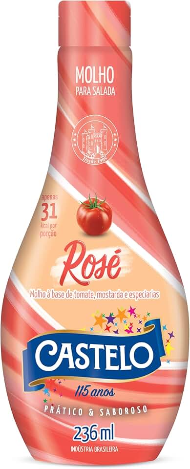 Molho para Salada Rosé Castelo, 236ml