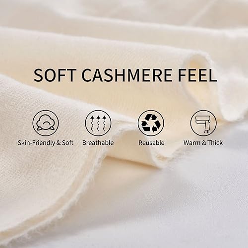 Miniatura 6 de Bufanda de cachemira suave para invierno, bufandas cálidas de invierno grandes, chal de pashmina, regalos