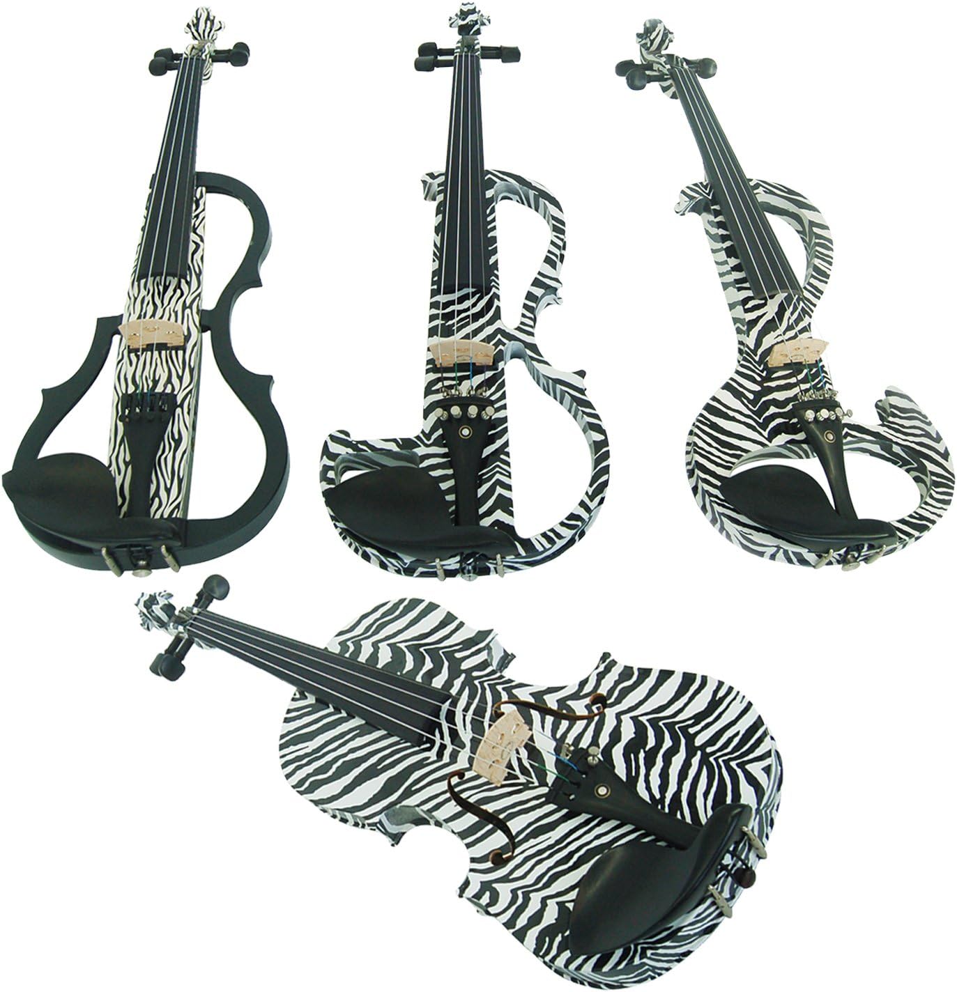 ALIYESWood Electric Violin Full Size 4/4 Intermediate-A Electric Silent Violin Kit With Case,Bow,Rosin,headphones,Shoulder Rest,Strings(ALDSZA-1302)