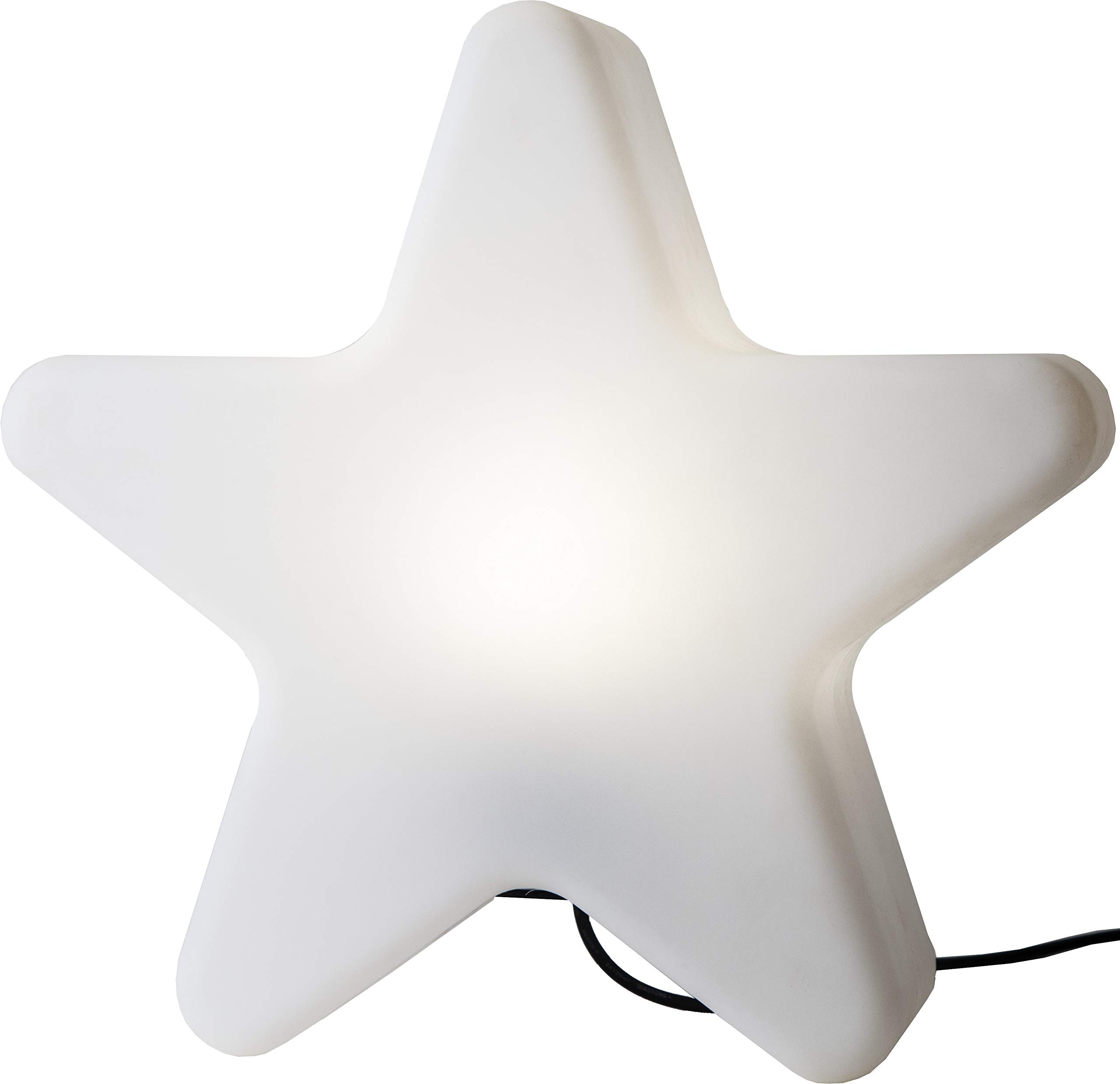 Star Gardenlight - Estrella decorativa (plástico, 50 x 46 cm), color blanco