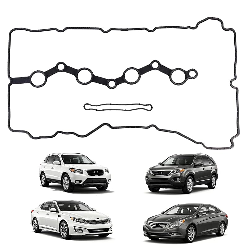 Jogo de juntas da tampa de válvulas KERAIDMOTO VS50869R para Hyundai e Kia 2.0L 2.4L L4 – 1 unidade