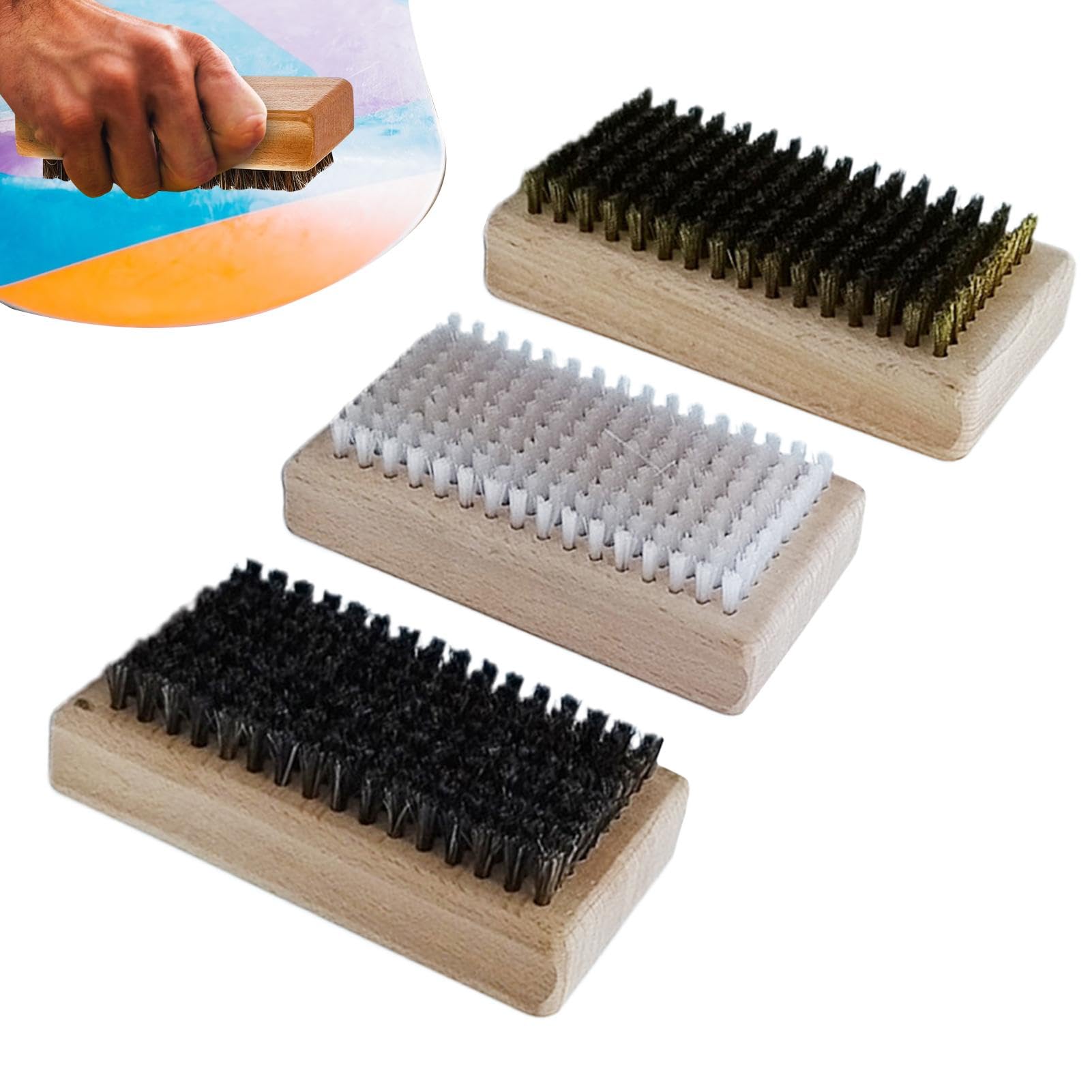 Cepillos portátiles para el Cuidado del esquí, Kit de Pulido de