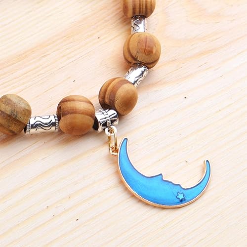 Vista 20 de Pulseras de cuentas de fianza marrón antiguo de 100 cs, conectores colgantes, cuentas espaciadoras tibetanas para hacer joyas, manualidades