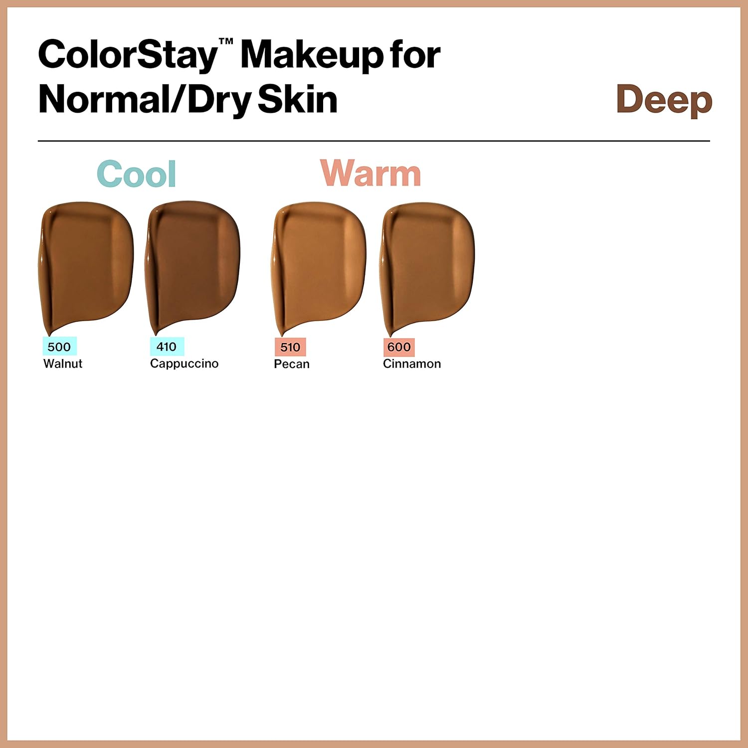 Revlon ColorStay Makeup for Normal/Dry Skin SPF 20, Longwear Liquid Foundation, with Medium-Full Coverage, Natural Finish, Oil Free, 370 Toast, 1.0 oz