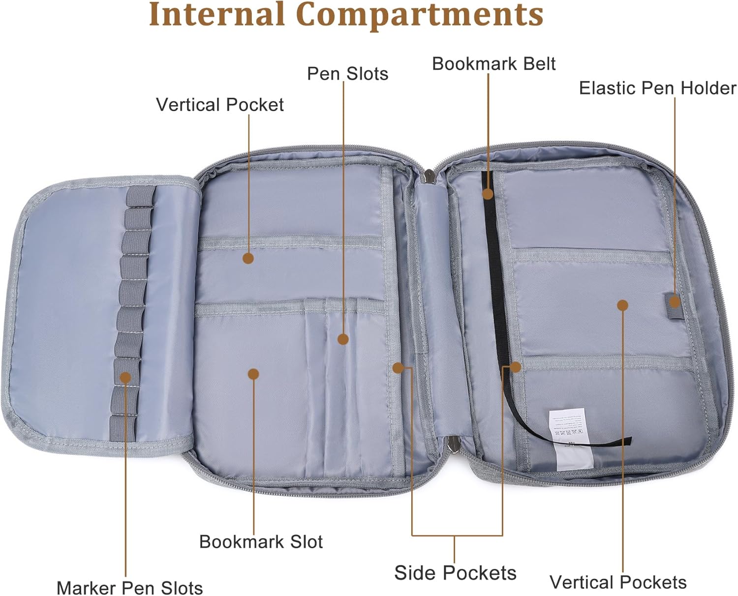 JIANYA Bible Covers for Women - Womens Bible Cover Case Bible Bag with Pocket and Handle - Book Cover Bible Carrying Case, Pink - Image 3