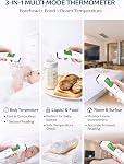 Infrared Thermometer for Adults and Kids, Digital Thermometer with Fever Alarm & Mute Mode, Fast Accurate Result, Easy to Use for All Ages
