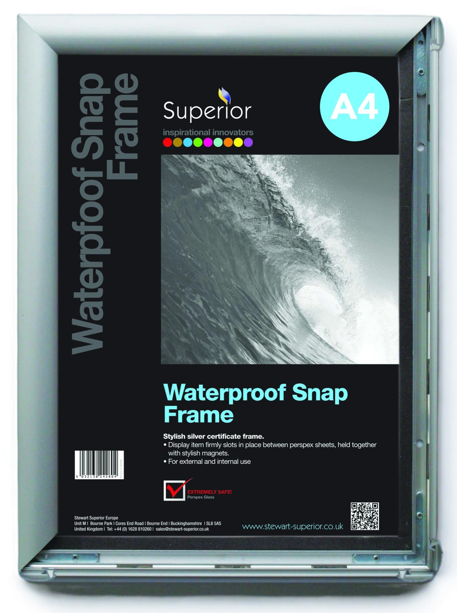 Waterproof Snap Frame PVC Anti-glare Cover Includes Screw Kit Rubber