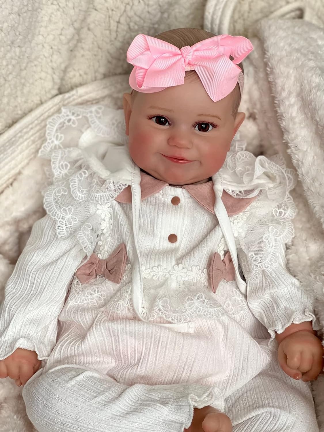 Lifelike Black Reborn Baby Dolls Silicone Full Body Girl, 22inch Real Life African American Toddler Doll With Curly Hair Waterproof Anatomically Correct Newborn Baby With Accessories For Kids