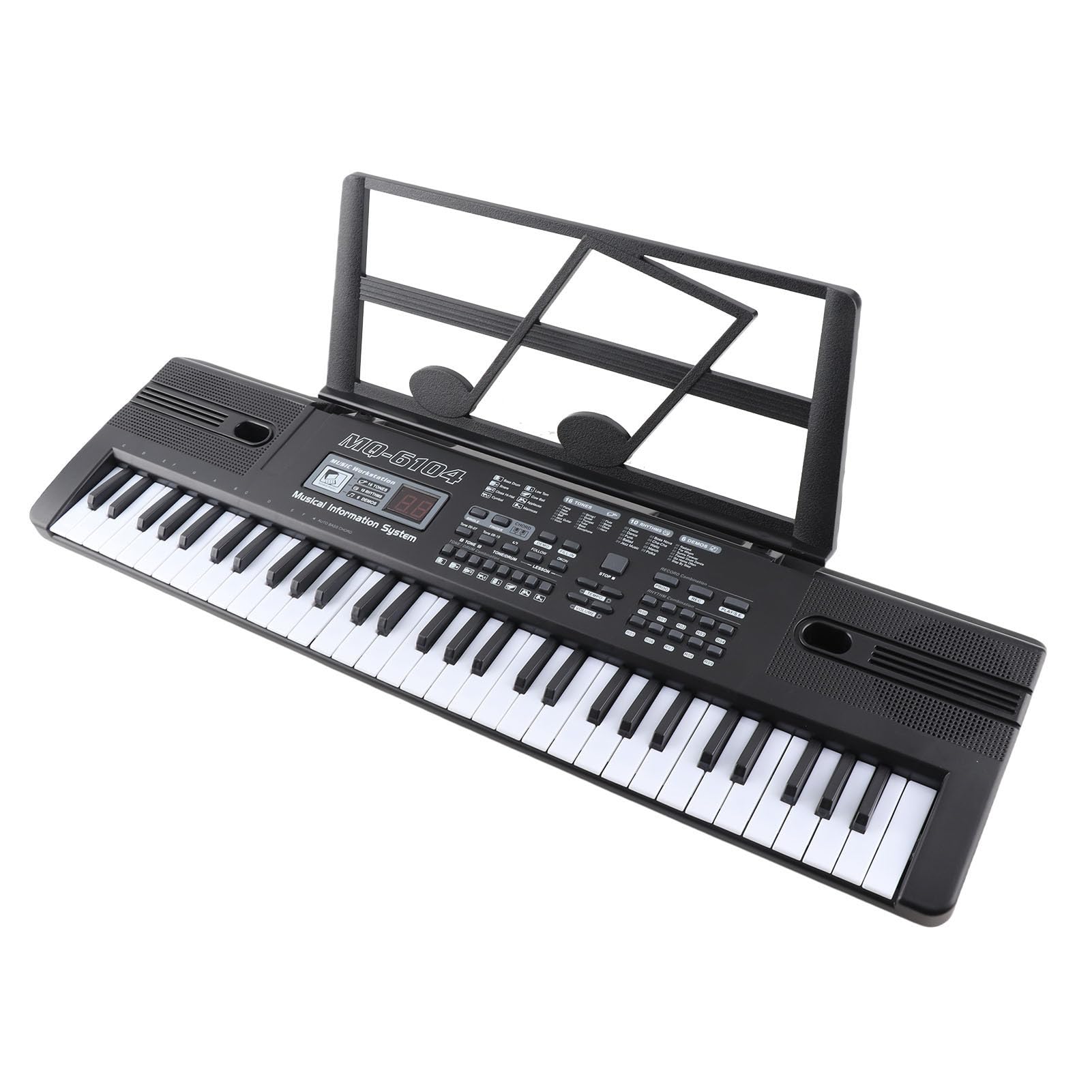 Teclado Digital 61 Teclas órgano Electrónico Portátil para Niños Aprendizaje Musical