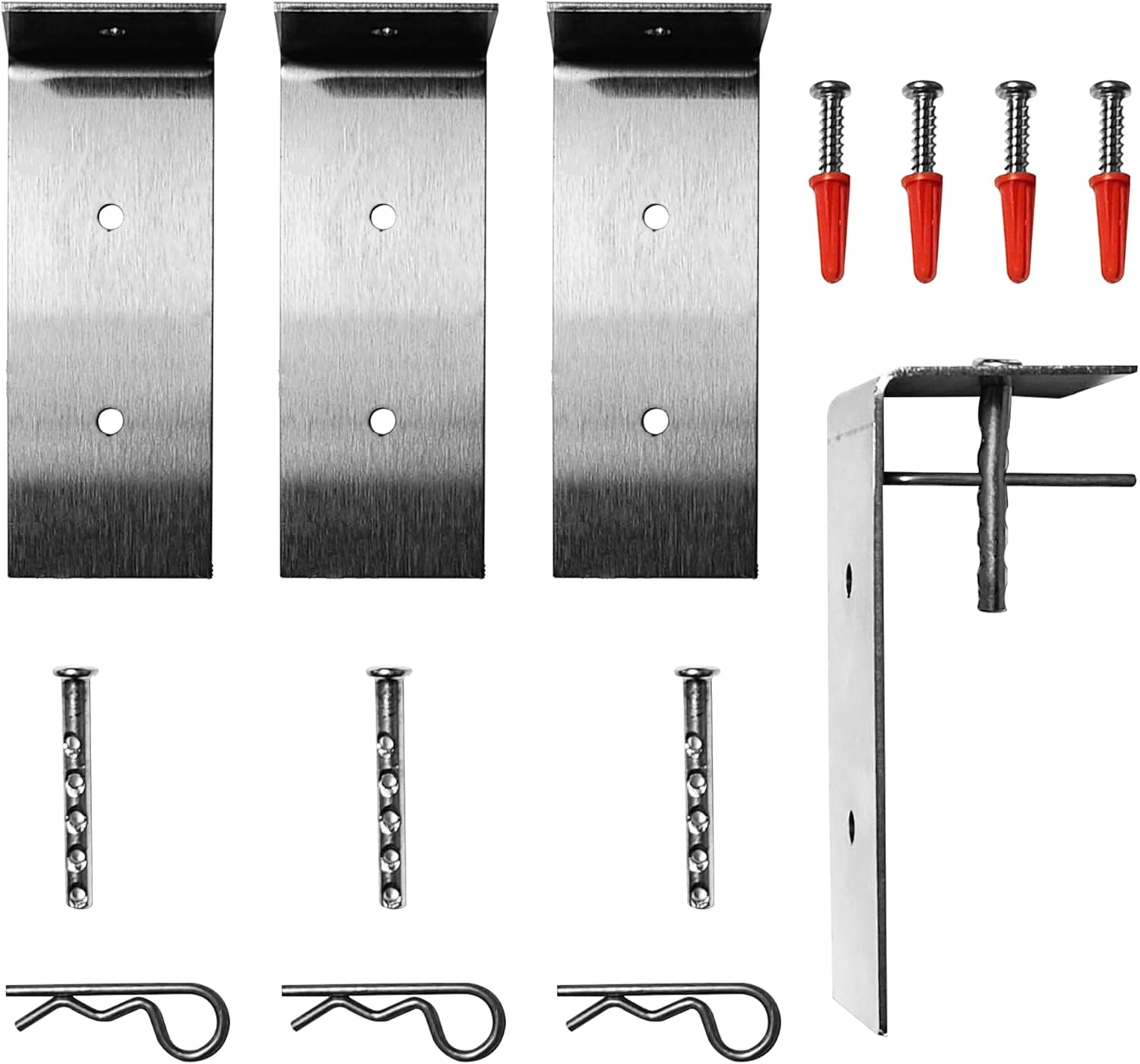 Window Well Cover Lock Set - Quick Release Lock for Window Wells Kit and Cover for Basement Windows, Heavy Duty Windows Well Cover-Lock - Set of 4 for Enhanced Security