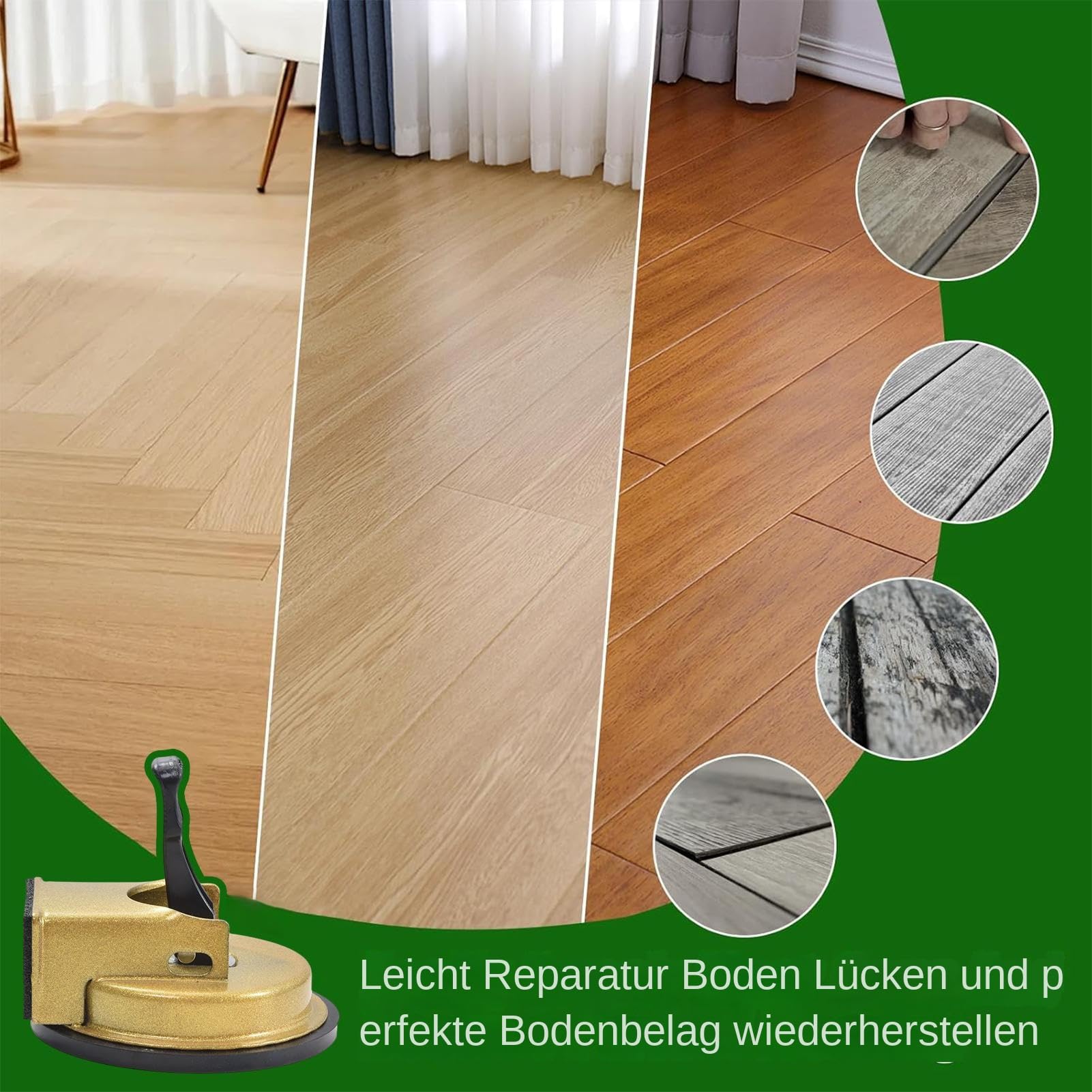 Herramienta de fijación de suelo: fijación de laminada de alto rendimiento, agarrador de láminas de suelo de baldosas, madera, madera, azulejos, construcción, pisos, baño, cocina, sala de
