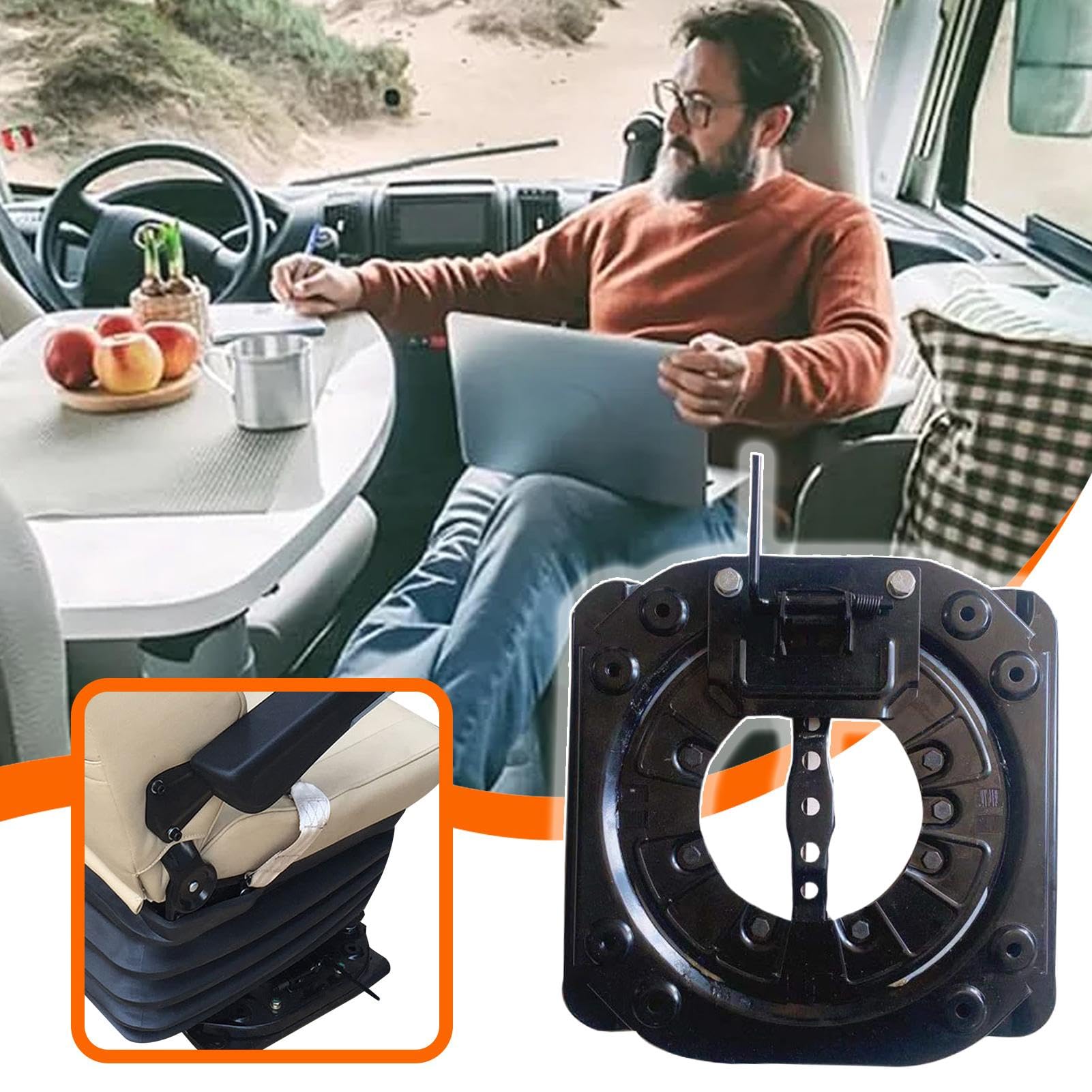 Chasis de Asiento rotatorio para Coche 360 Grados