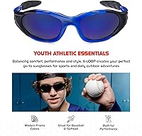 Vista 34 de X LOOP Youth Sports Polarized Sunglasses for Boys Kids Teens Age 8-16 Baseball Wrap Around UV400 Glasses