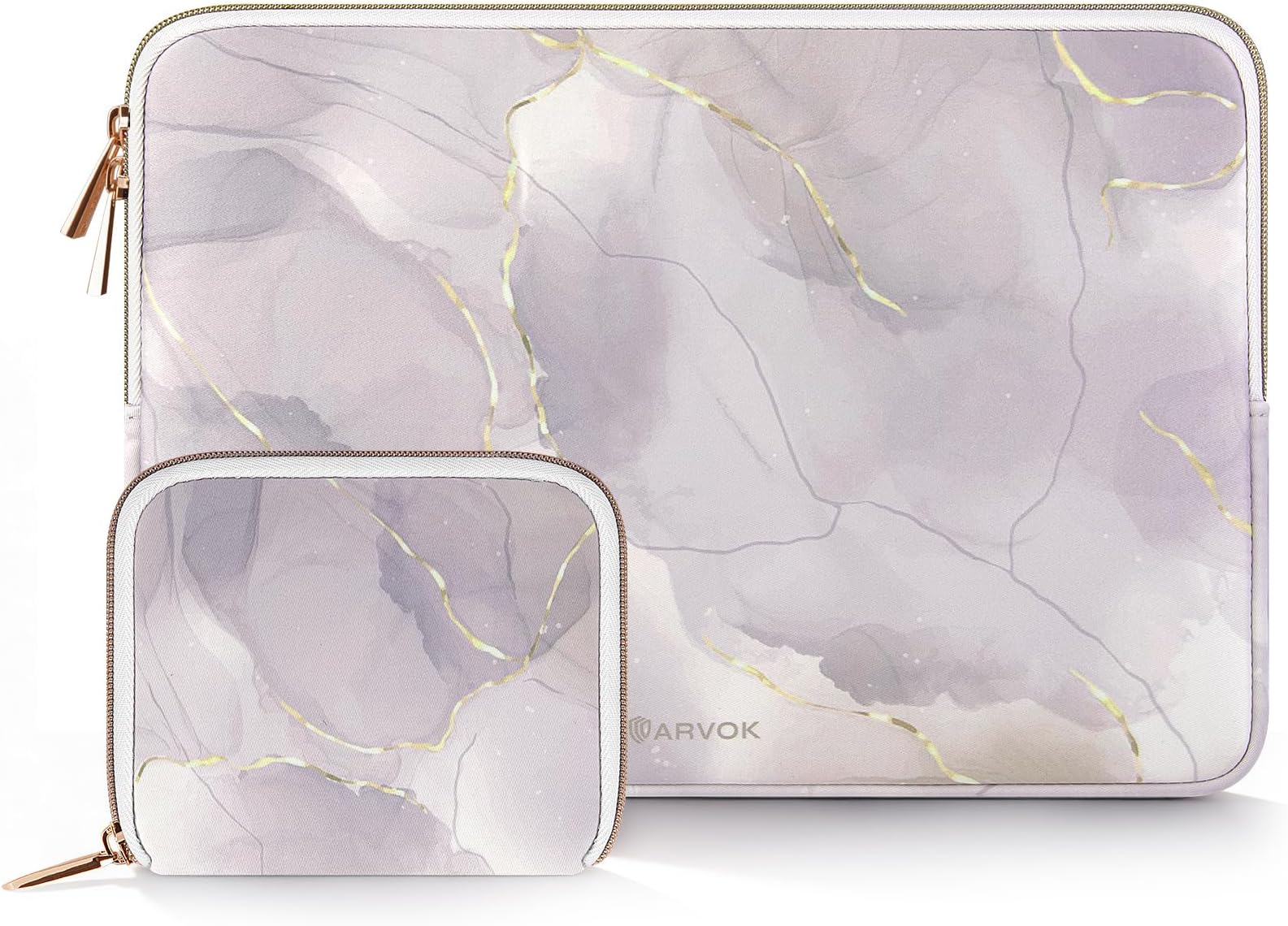 ARVOK 13 13.3 14 inch Laptop Sleeve Case Set for MacBook Air/Pro 13 14, Water-Resistant Notebook Computer Tablet Pouch Cover with Accessory Pouch for Samsung HP MacBook Dell Lenovo ASUS Acer