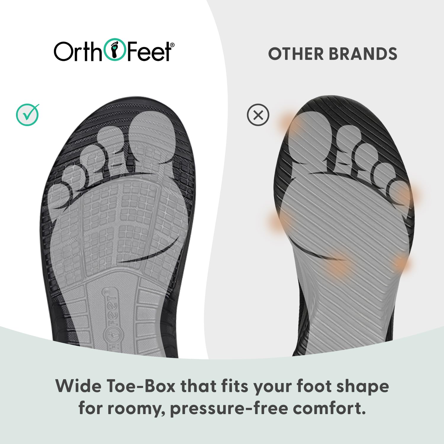 Orthofeet Gemini Orthopedic Mens Leather Sandals | Triple Adjustable Straps with Open-Toe Anatomical Arch Support Ergonomic Cushioning Wide Toe Box for Casual Outings product thumbnail 8