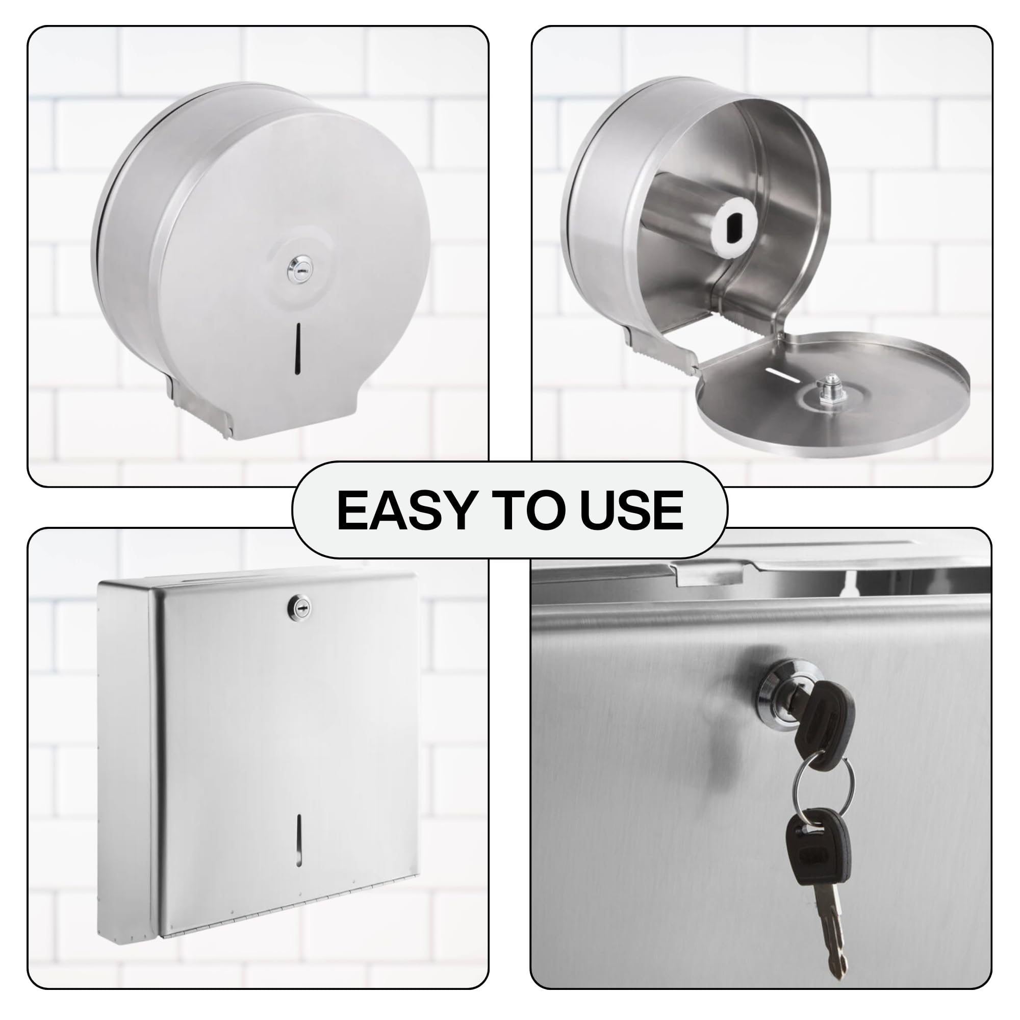 Amazon｜Lavexディスペンサーの鍵 - 多目的ステンレススチール