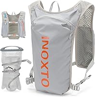 Vista 17 de INOXTO Chaleco de Hidratación para Correr Mochila, Paquete Ligero Aislado con Bolsa de Vejiga de Agua de 1.5L Mochila de Día para Senderismo
