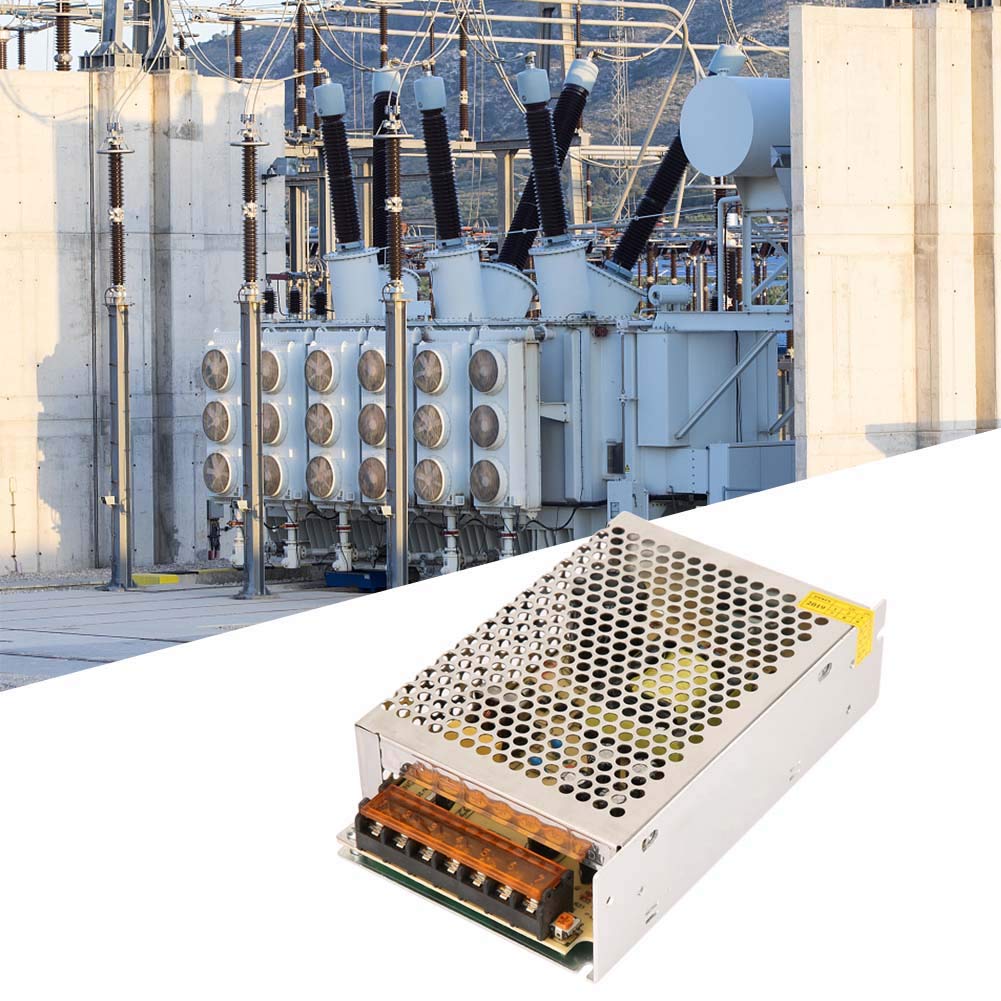 Haofy Transformer High Intelligent Protection Switch Power Supply Adapter for Short Circuit Protection, for Power Supply Board, High Temperature Resistant Copper Enameled Wire (12V 10A (small))