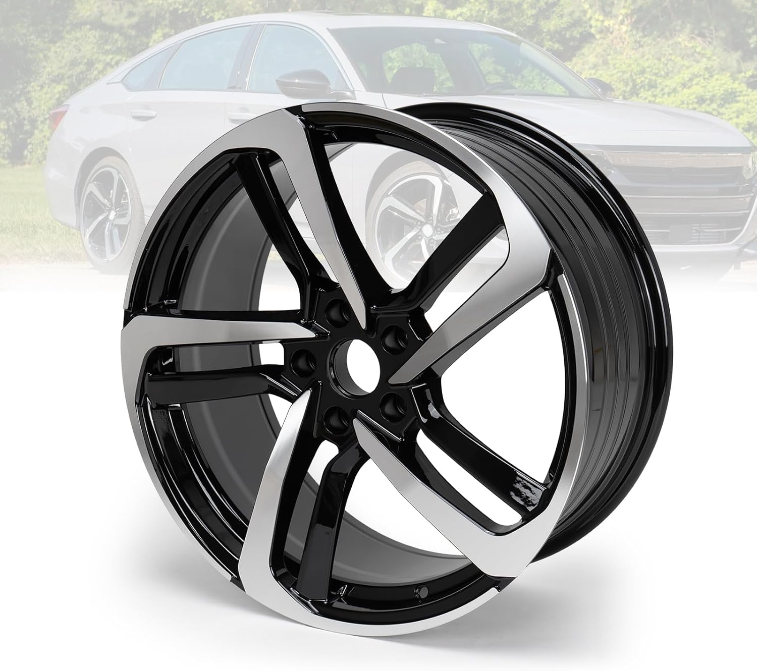 Replacement New 17" x 7.5" Aluminum Alloy Wheel Rim Compatible with Honda Accord 2013-2015, Factory Replacement Rim, OE Direct Replacement