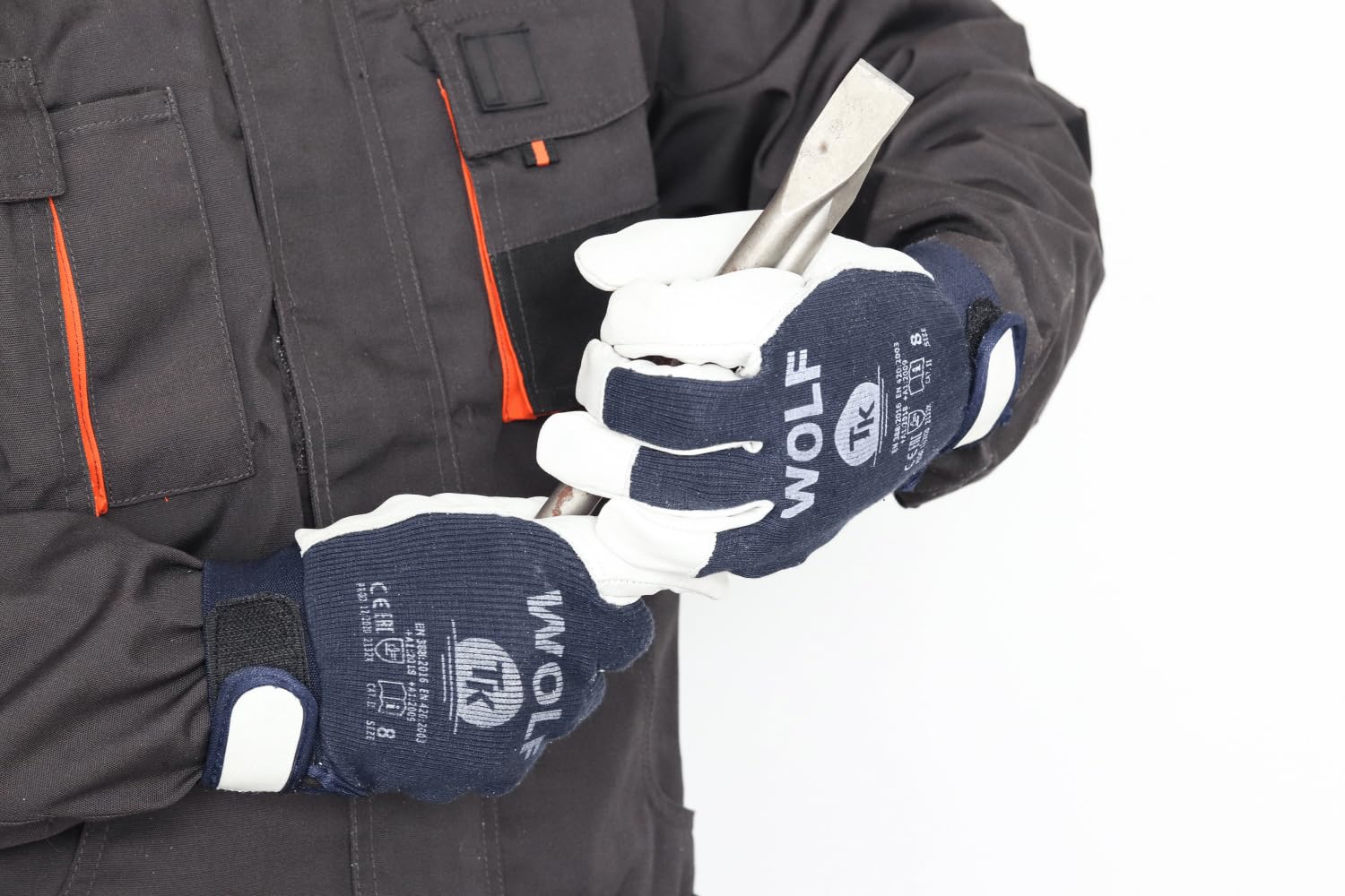 TK Wolf Lot de 12 paires de gants de travail en coton respirant Protection de travail de jardinage (9)