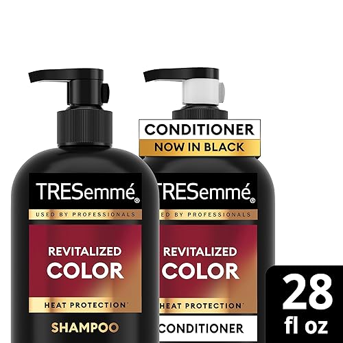 Miniatura 9 de TRESemmé Champú y acondicionador, color revitalizado + infusión antioxidante para cabello teñido y protección contra el calor, 28 oz Ea