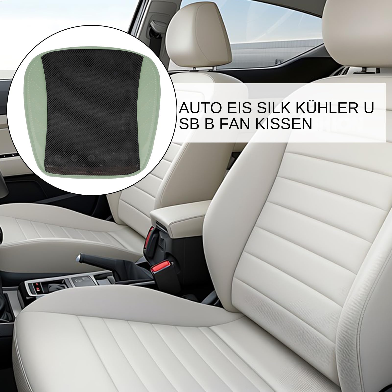Cuscino Auto Leggero Multifunzionale Ergonomico Traspirante | Cuscino Traspirante con Ventilatore Leggero Multifunzionale Antiscivolo Per Auto Camion Guida Viaggio Casa Cuscino