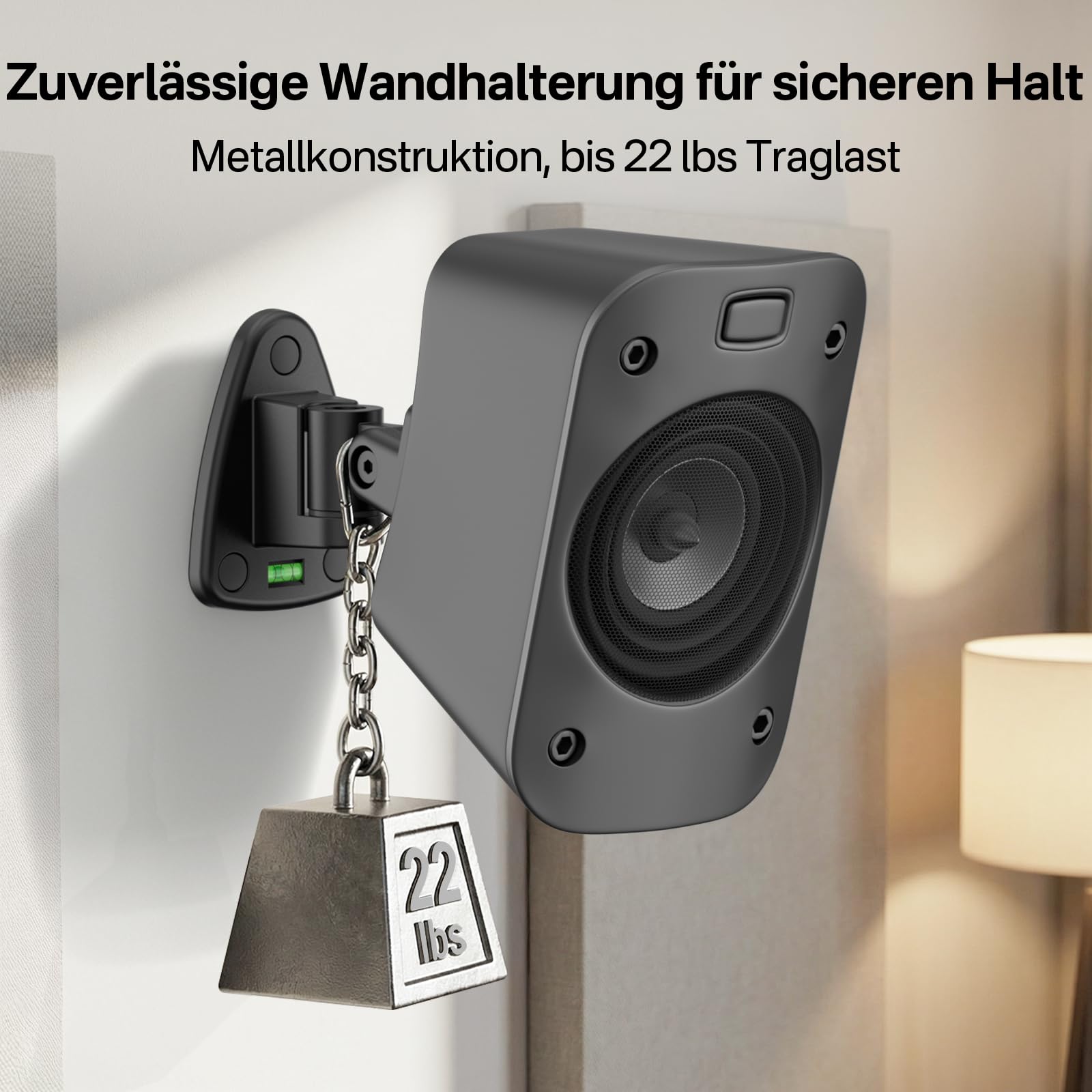 Regulowany uchwyt głośnikowy do głośników satelitarnych Logitech Z906 – wytrzymałe mocowania głośników do uchwytu ściennego Logitech Z906, para